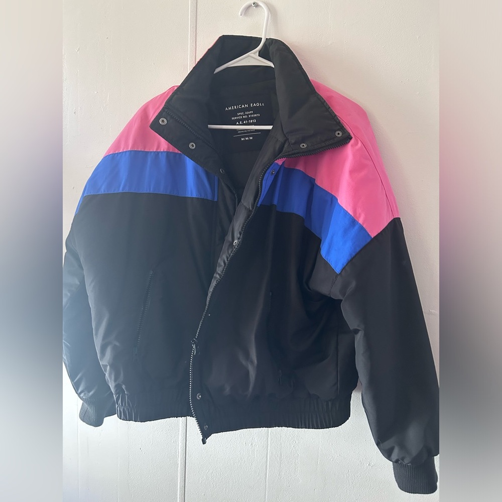 Throwback American eagle puffer
